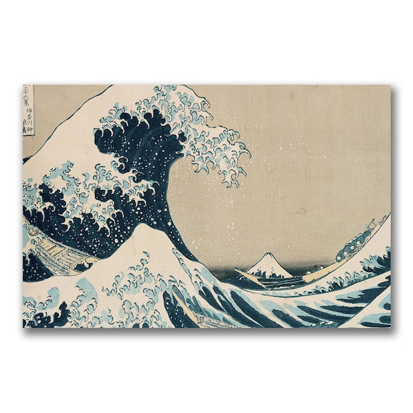 Trademark Fine Art Kanagawa-Katsushika Hokusai 'The Great Wave